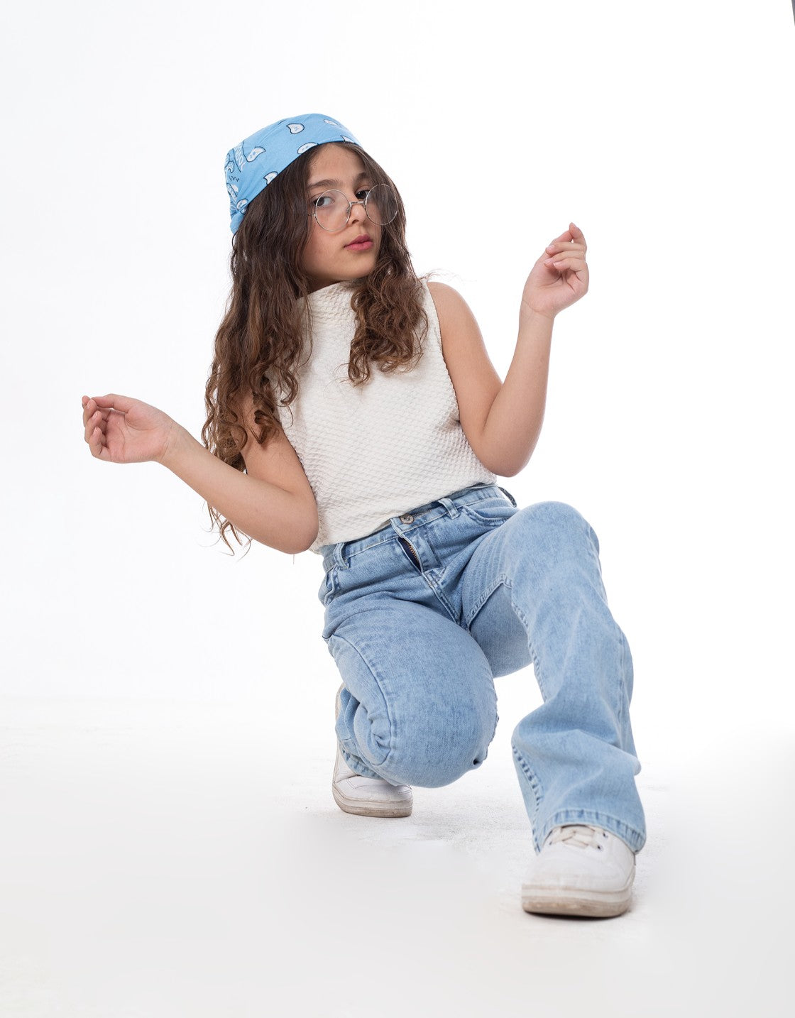 High Waist Charleston Quarry Color Jeans Pants OB-451V