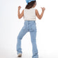 High Waist Charleston Quarry Color Jeans Pants OB-451V
