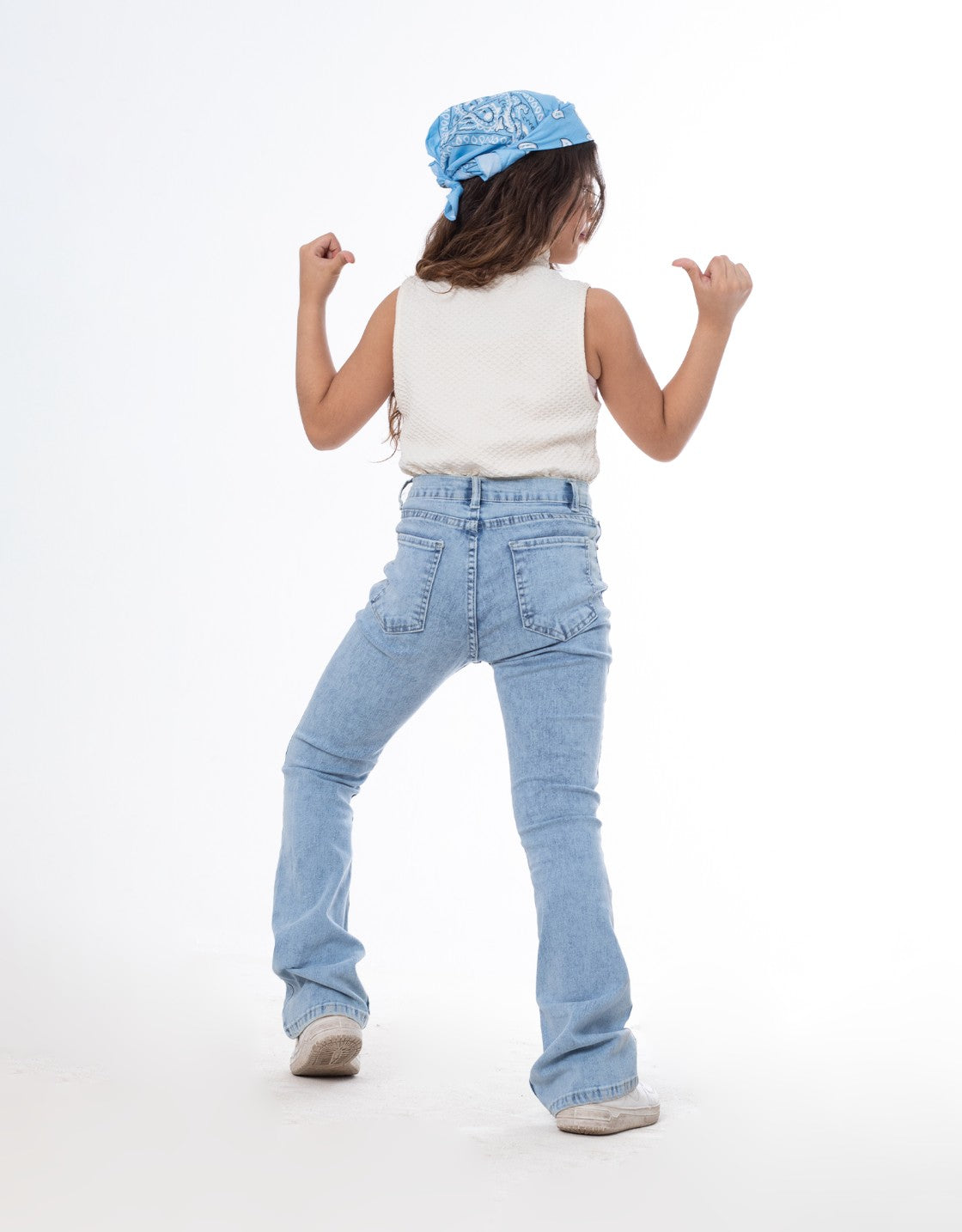 High Waist Charleston Quarry Color Jeans Pants OB-451V
