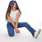 High Waist Charleston Medium Blue Jeans Pants OB-451B