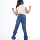 High Waist Charleston Medium Blue Jeans Pants OB-451B