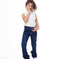 High Waist Charleston Dark Blue Jeans Pants OB-451A
