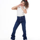 High Waist Charleston Dark Blue Jeans Pants OB-451A