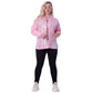 Gabardine Jacket Metallic With Pockets And Front Buttons Rose Color OJ-512/1R