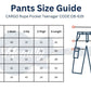 High Waist Flap Cargo Pocket Rope Dark Blue Color Jeans Pants OB-635A