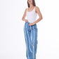 Straight Fringe Jeans Pants Light Blue Color OB-639C