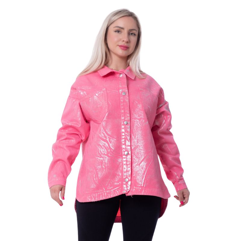 Gabardine Jacket Metallic Pink Color OJ-512/1P
