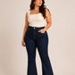 Plus Size High Waist Charleston Blue Black Jeans Pants OH-434A