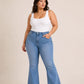 Plus Size High Waist Charleston Light Blue Jeans Pants OH-434C