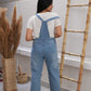 Salopette Straight Raw Cut Leg Light Blue OS-141-1C