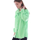 Gabardine With Sequins On The Shoulder Jacket Green Color OJ-553G
