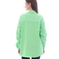 Gabardine With Sequins On The Shoulder Jacket Green Color OJ-553G