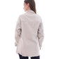 Gabardine With Sequins On The Shoulder Jacket Beige Color OJ-553BG