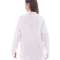 Gabardine With Sequins On The Shoulder Jacket White Color OJ-553W