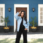 Jacket Jeans Fleece Lined Women With Front Pockets OJ-2039