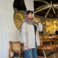 Gabardine Jacket With Strass Beige Color OJS-512BG