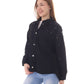 Jeans Jacket Diamond Black Shoulder Black Color OJ-542/BB