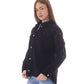Jeans Jacket Diamond Black Shoulder Black Color OJ-542/BB