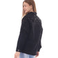 Jeans Jacket Diamond Black Shoulder Black Color OJ-542/BB