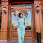 Gabardine Regular Fit Jumpsuit with Zipper and Belt