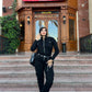 Gabardine Regular Fit Jumpsuit with Zipper and Belt