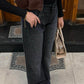Strass Studded Jeans Pants Grey OBS-1-350-BBL