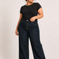 Plus Size High Waist Straight Dirty Olive Jeans Pants 375-DDW
