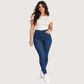 High Waist Skinny Jeans Dark Blue OH-498A