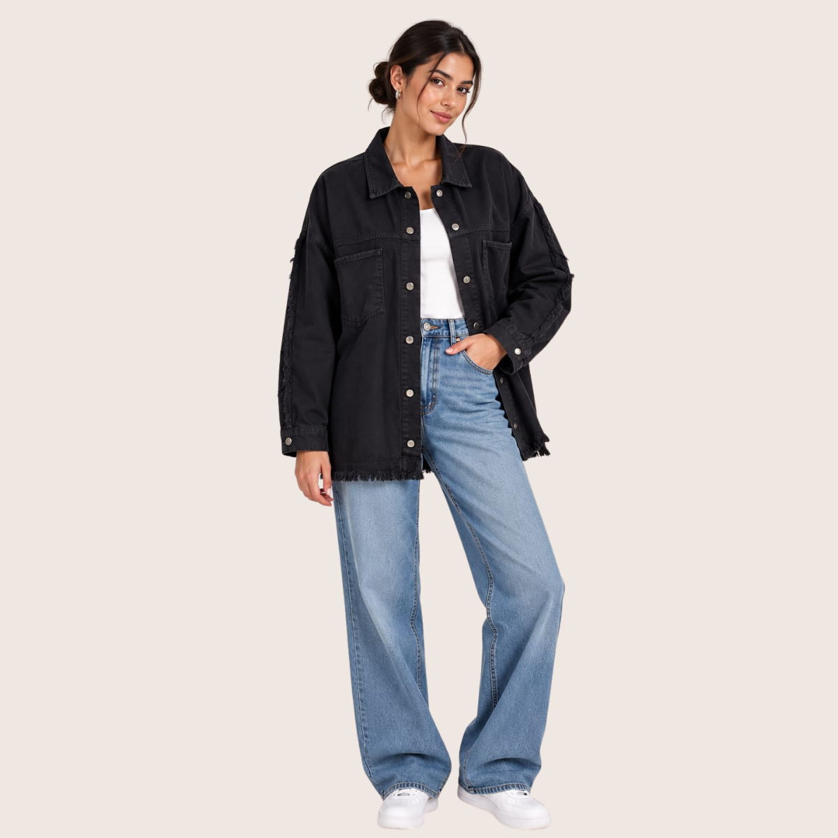 Gabartine Short Jacket black oj-520bl