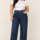 Plus size strass studded straight jeans blue black